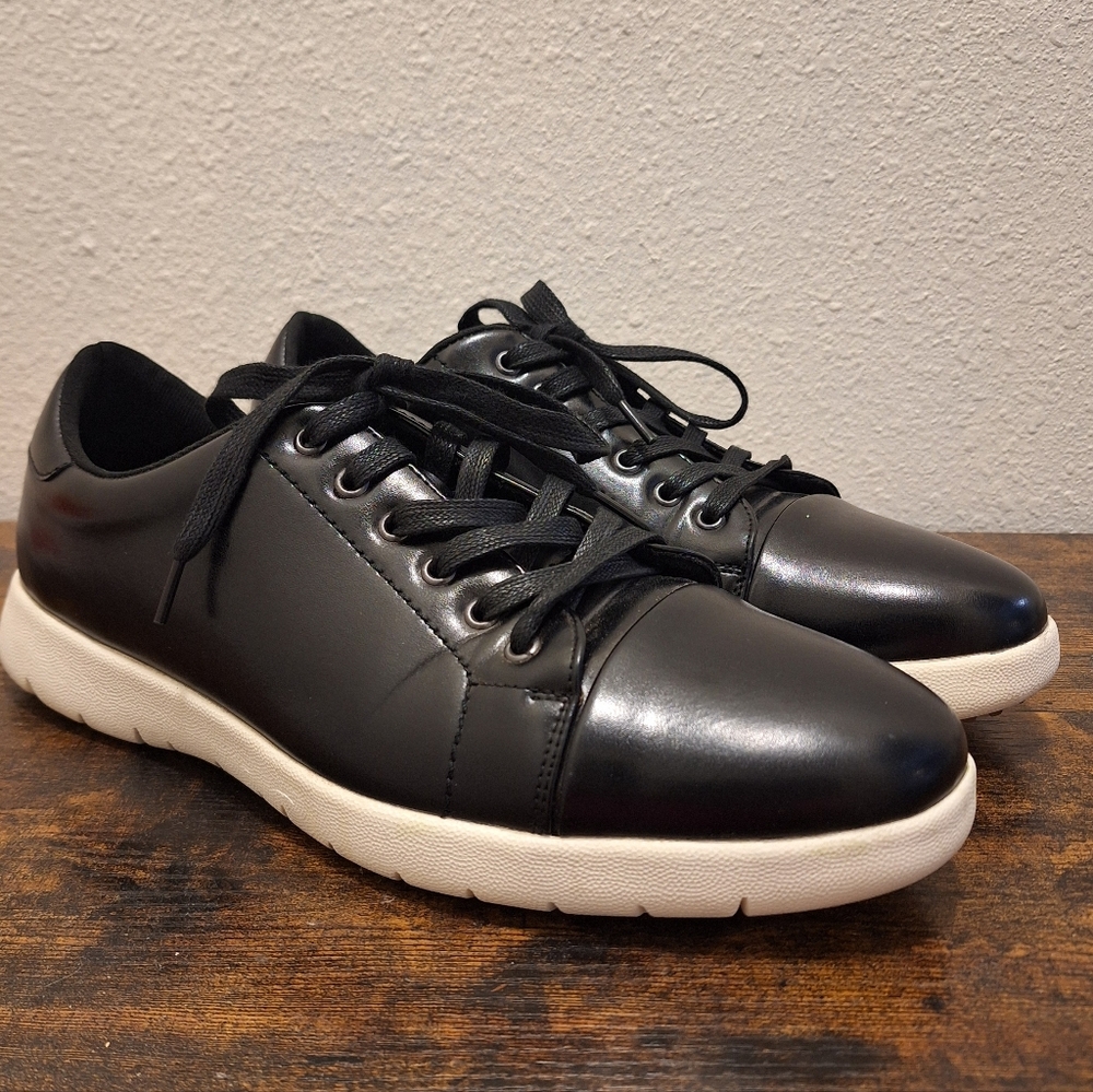 Stacy Adam’s Hawkins Black Cap Toe Lace Up Sneaker Size 10.5 Mens
